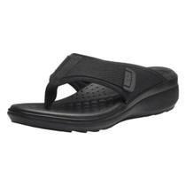 Chinelo Feminino Anabela Baixo Tecido Conforto Leve Pegada