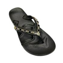 Chinelo Feminino Anatômico Com Resina Preta