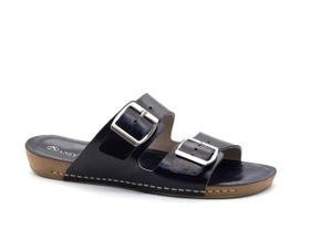 Chinelo Feminino Andacco Fivelas Couro 14260