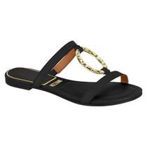 Chinelo Feminino Argola Cor Metálica Casual Vizzano 6528103