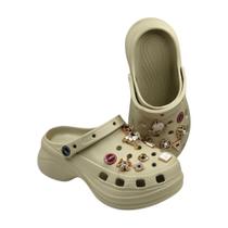 Chinelo Feminino Babuche CORFLY Solado Flat Leve em EVA com Botons Sortidos