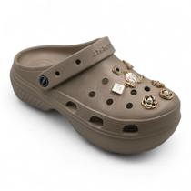 Chinelo Feminino Babuche CORFLY Solado Flat Leve em EVA com Botons Sortidos