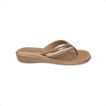 Chinelo Feminino Beira Rio Anabela Salto Baixo Esporão Fascite Leve Conforto 8224