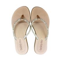 Chinelo feminino beira rio dedo rastiera brilho strass