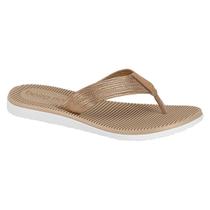 Chinelo Feminino Beira Rio Metalizado Massageador 8395.200.22244