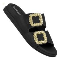 Chinelo Feminino Beira Rio Tamanco Rasteira Fivela 8528.102 Chinelo Feminino Beira Rio Tamanco Rasteira Fivela 8528.102