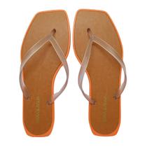 Chinelo Feminino Bico Quadrado De Dedo Terra e Água Glitter Chinelo Feminino Bico Quadrado De Dedo Terra e Água Glitter