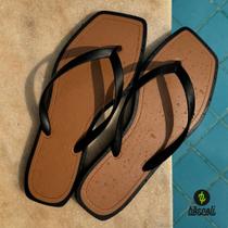 Chinelo Feminino Bico Quadrado Leve Macio Moda Fashion