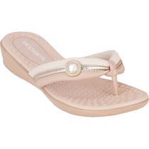 Chinelo Feminino Camila Wide Fit Calce Perfeito Peróla Conforto 500374 Piccadilly Avela