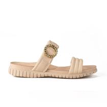 Chinelo Feminino Campesí Slide Flatform Rives Bege - CP053 Chinelo Feminino Campesí Slide Flatform Rives Bege - CP053