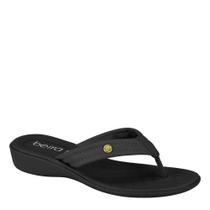 Chinelo Feminino Casual Macio Confortável Beira Rio 8224.846 - Preto Napa Turim - 35