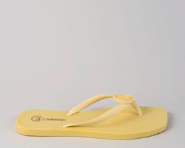 Chinelo Feminino CBK Confortável Borracha Amarelo Chinelo Feminino CBK Confortável Borracha Amarelo
