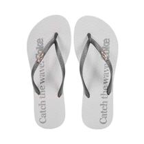 Chinelo Feminino Coca-Cola Coke New 24/25 Branco e Prata