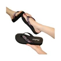 Chinelo Feminino Com Estampa Floral Antiderrapante Leve E Respirável Para Praia