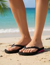 Chinelo Feminino Com Salto DuRio Air Para Esporão Fascite Plantar Ortopédico Vegano Chinelo Feminino Com Salto DuRio Air Para Esporão Fascite Plantar Ortopédico Vegano