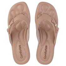 Chinelo Feminino Comfortflex Bege Caqui - 2480402