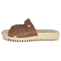 Chinelo Feminino Comfortflex Couro Calce Fácil 24-45301