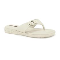 Chinelo Feminino Comfortflex Detalhe Fivela Dourada