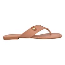 Chinelo Feminino Confort Com Pinjente de Coração Preto e Nude