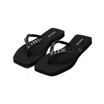 Chinelo Feminino Corrente Raffithy 022396 Cor:PretoTamanho:36