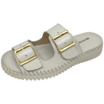 Chinelo Feminino Couro Leveza Conforto Casual Bottero