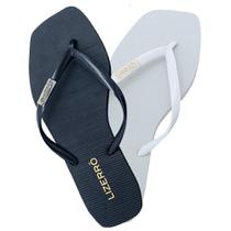 Chinelo Feminino De Dedo Borracha Bico Quadrado Kit 2