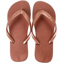 Chinelo Feminino de Dedo Casual Havaianas Top 4000029 Rosa Gold N 39 Chinelo Feminino de Dedo Casual Havaianas Top 4000029 Rosa Gold N 39
