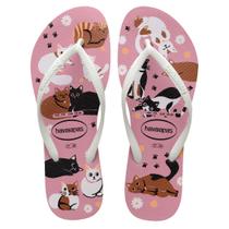 Chinelo Feminino de Dedo Gatos e Cães Havaianas Slim Pets Chinelo Feminino de Dedo Gatos e Cães Havaianas Slim Pets