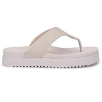 Chinelo Feminino De Dedo Tamanco Flatform Papete Basica Casual