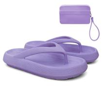 Chinelo Feminino de Dedo Verão Casual + Carteira Kit