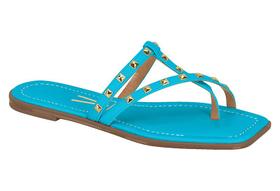 Chinelo feminino de dedo Vizzano 6452.102 com spikes rasteirinha rasteira sem salto Chinelo feminino de dedo Vizzano 6452.102 com spikes rasteirinha rasteira sem salto