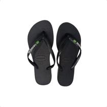 Chinelo Feminino Dedo Havaianas Slim Brasil Preto Chinelo Feminino Dedo Havaianas Slim Brasil Preto