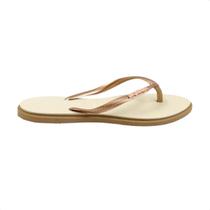 Chinelo Feminino Dedo Havaianas Slim Point Bege
