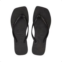 Chinelo Feminino Dedo Slim Square Havaianas Preta