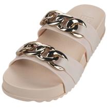 Chinelo Feminino Detalhes Dourados e Muito Conforto Zaxy