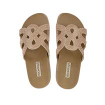 Chinelo Feminino Doce Maçã Bronze Marrom - D509PP