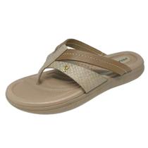 Chinelo Feminino em Couro Flatform Conforto de Dedo Pegada