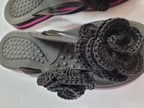 Chinelo feminino exclusivo, Unico em Crochê