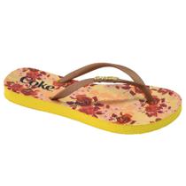 Chinelo Feminino Fashion Rose - Coca Cola Shoes Amarelo