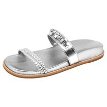 Chinelo Feminino Flat Lia Line Simara Pedras 2231.71576