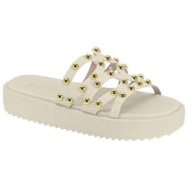 Chinelo Feminino Flatform Branco Off Moleca 5489.121 Chinelo Feminino Flatform Branco Off Moleca 5489.121