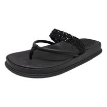 Chinelo Feminino Flatform Conforto Brilho Estilo Moleca