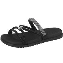 Chinelo Feminino Flatform Conforto Tira Strass Beira Rio