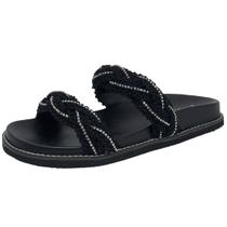 Chinelo Feminino Flatform Crochê Conforto Elegante Lia Line
