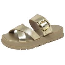 Chinelo Feminino Flatform Metalizada Conforto Lia Line Chinelo Feminino Flatform Metalizada Conforto Lia Line