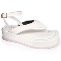 Chinelo Feminino Flatform Sandália Papete Confortável Fivela Chinelo Feminino Flatform Sandália Papete Confortável Fivela