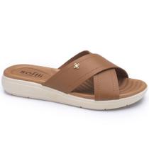 Chinelo Feminino Flatform Slide Casca Softli 10500.10503