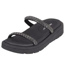 Chinelo Feminino Flatform Tira Strass Conforto Piccadilly