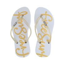Chinelo Feminino Freesurf Sparkle Branco - 1227