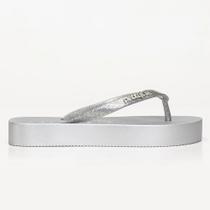 Chinelo Feminino Fresh Up Full Glitter Prata Petite Jolie PJ7705 Chinelo Feminino Fresh Up Full Glitter Prata Petite Jolie PJ7705